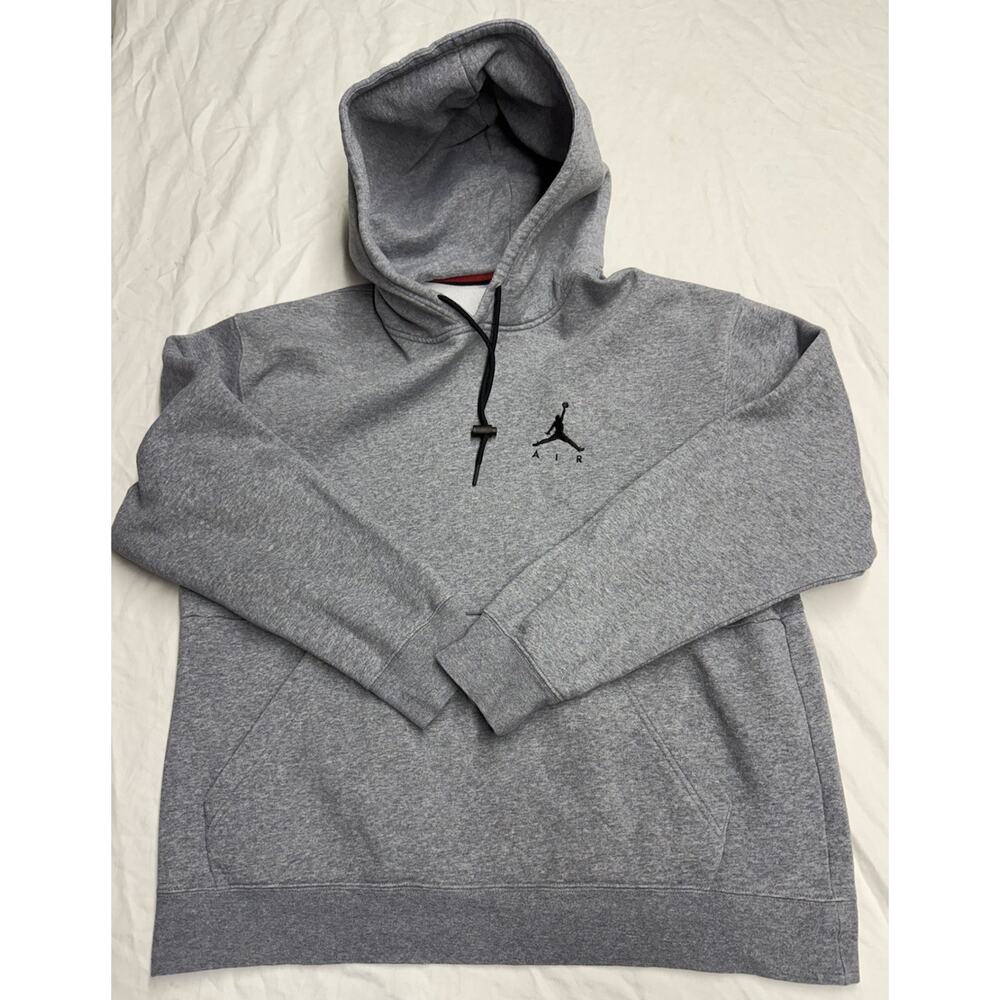 Nike Air Jordan Hoodie Pullover standard fit Gray Men’s size large long sleeve